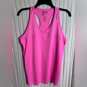 Reebok Women's Vibrant Pink Racerback Active Tank Top